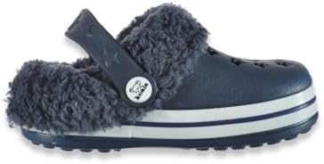 Koala Baby Baby Boys' Furry Clogs - Navy 12-18 Months