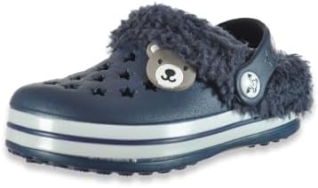 Koala Baby Baby Boys' Furry Clogs - Navy 12-18 Months
