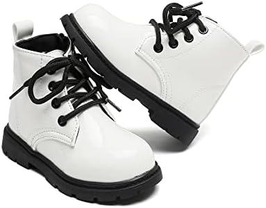 Komfyea Boys And Girls Lace Up Zipper Outdoor Ankle Boots(Toddler/Little Kids)