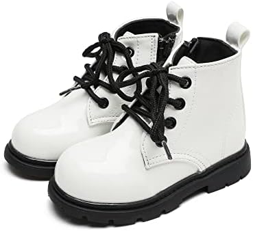 Komfyea Boys And Girls Lace Up Zipper Outdoor Ankle Boots(Toddler/Little Kids)