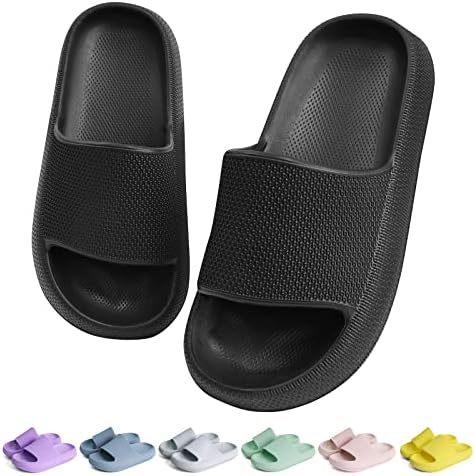 KOUECI Kids Cloud Slides Boys Girls Shower Slippers Slip on Slide Sandals Non-slip Summer Beach Pool Shoes