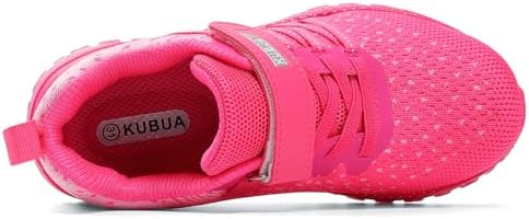 KUBUA Kids Sneakers For Boys Girls Running Tennis Shoes Lightweight Breathable Sport Athletic