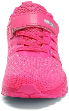 KUBUA Kids Sneakers For Boys Girls Running Tennis Shoes Lightweight Breathable Sport Athletic
