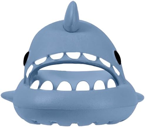 KVbabby Kids Shark Slides Boys Girls Toddlers Cloud Shower Slippers Cute Cartoon Open Toe Sandals Cushioned Thick Sole Beach Pool Shoes