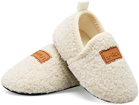 L-RUN Toddler Boys Girls House Slippers Indoor Home Shoes Warm Slipper Socks For Kids Baby Soft Winter Warm Walking Shoes