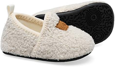 L-RUN Toddler Boys Girls House Slippers Indoor Home Shoes Warm Slipper Socks For Kids Baby Soft Winter Warm Walking Shoes