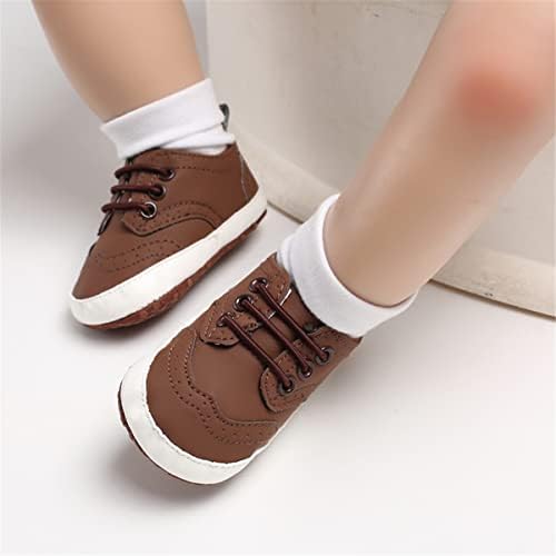 LAFEGEN Baby Boys Girls Classic PU Leather Loafers Soft Sole Oxford Dress Shoes First Walking Flat Moccasins Casual Sneaker