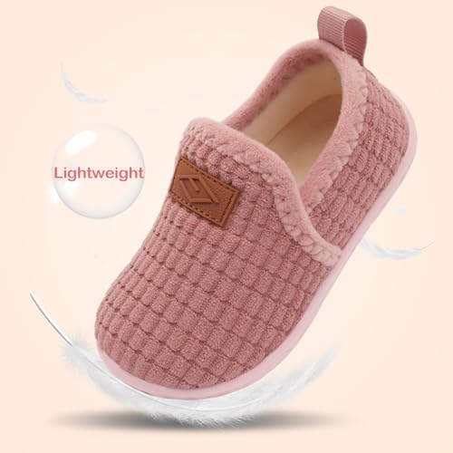 Lefflow Toddler Slippers Boys Girls House Shoes Slip On Baby Sock Shoes Lightweight Outdoor Walking Shoes