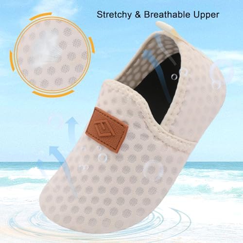Lefflow Toddler Water Shoes Kids Quick Dry Beach Swim Socks Shoes Baby Non Slip House Slippers