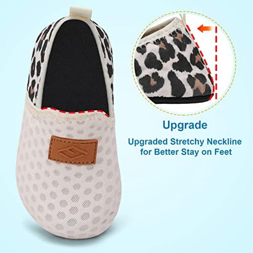 Lefflow Toddler Water Shoes Kids Quick Dry Beach Swim Socks Shoes Baby Non Slip House Slippers