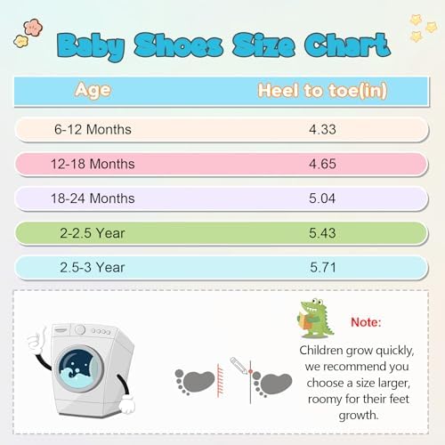 LeIsfIt Baby Shoes Girls Boys First Walking Shoes Infant Sneakers Crib Shoes Lightweight Non-Slip Shoes