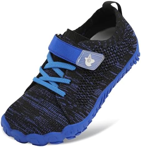LeIsfIt Kids Girls Boys Shoes Wide Barefoot Shoes Kids Anti-Slip Sneakers Lightweight Hiking Sneakers for Toddler Little Big Kid