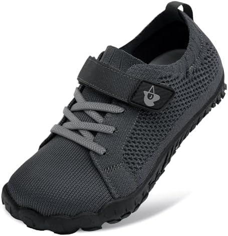 LeIsfIt Kids Girls Boys Shoes Wide Barefoot Shoes Kids Anti-Slip Sneakers Lightweight Hiking Sneakers for Toddler Little Big Kid