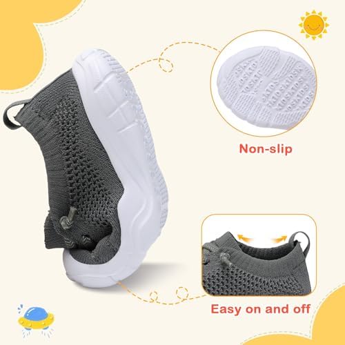 LeIsfIt Toddler Shoes Boys Girls Barefoot Shoes Kids Breathable Sneakers Tennis Shoes Slip On Shoes