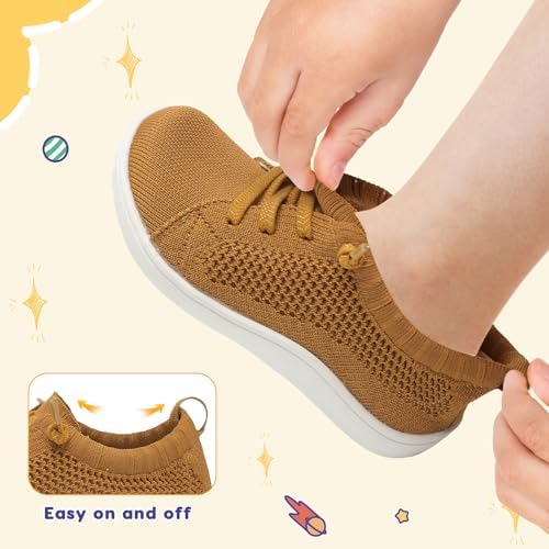 LeIsfIt Toddler Shoes Girls Boys Wide Shoes Kids Zero Drop Minimalist Sneakers Barefoot Slip On Tennis Sneakers