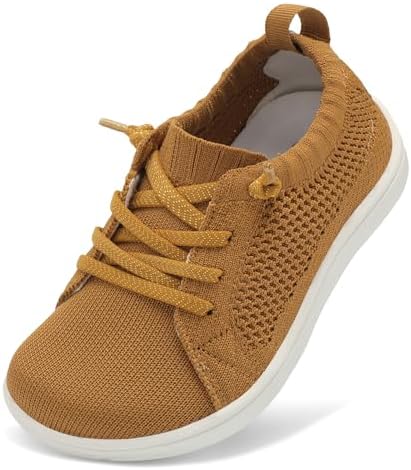 LeIsfIt Toddler Shoes Girls Boys Wide Shoes Kids Zero Drop Minimalist Sneakers Barefoot Slip on Tennis Sneakers
