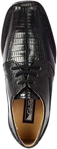 LIBERTYZENO Boys Animal Print Genuine Leather Kids Lace Up Oxford Dress Shoes For Prom Graduation