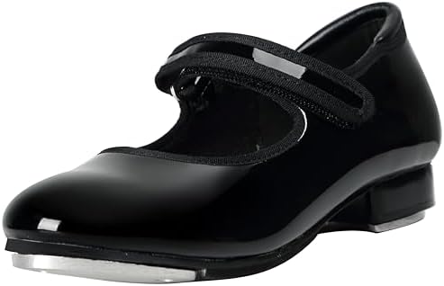 Linodes Easy Strap Tap Shoe Dance Flats for Girls and Boys (Toddler/Little Kid/Big Kid)