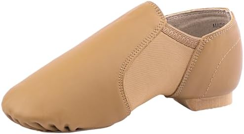 Linodes Leather Jazz Shoe Slip On for Girls and Boys (Toddler/Little Kid/Big Kid)