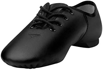 Linodes Leather Lace Up Unisex Jazz Shoe for Women and Men's Dance Shoes