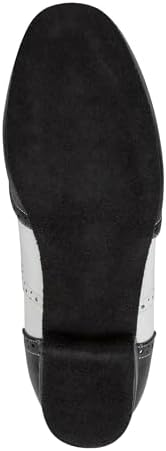 Linodes Men's Latin Dance Shoes 1 Inch Leather Sole Ballroom Salsa Tango Waltz Character Shoe-Colorful