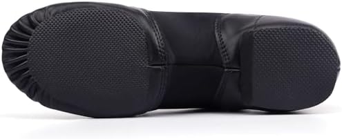 Linodes Unisex 006 PU Leather Upper Slip-on Jazz Shoe For Women And Men's Dance Shoes