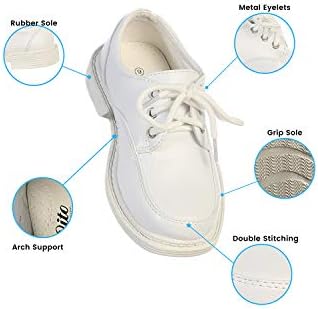 Lito Children's Wear Boys Dress Shoe - Lace Up Communion - Wedding Graduation Formal Matte Shoe