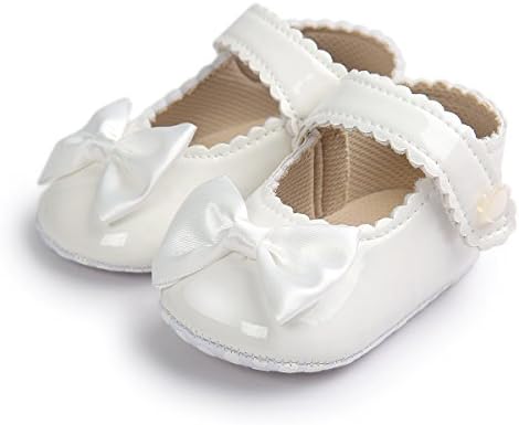Meckior Infant Baby Girls Soft Sole Bowknot Princess Wedding Dress Mary Jane Flats Prewalker Newborn Light Baby Sneaker Shoes Meckior Infant Baby Girls Soft Sole Bowknot Princess Wedding Dress Mary Jane Flats Prewalker Newborn Light Baby Sneaker Shoes