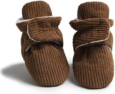 Meckior Newborn Infant Baby Girls Boys Warm Fleece Winter Booties First Walkers Slippers Shoes