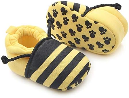 Meckior Save Beautiful Cute Cartoon Infant Unisex Baby Warm Cotton Anti-Slip Soft Sole First Walkers Shoes