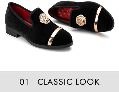 Meijiana Boy's Loafers Slip-On Dress Shoes Dress Formal Tuxedo Shoes