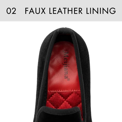 Meijiana Boy's Loafers Slip-On Dress Shoes Dress Formal Tuxedo Shoes