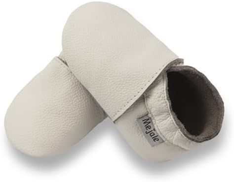 Mejale Baby Boy Girl Shoes Soft Soled Leather Moccasins Anti-Skid Infant Toddler Prewalker