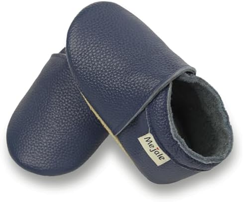 Mejale Baby Infant Toddler Shoes Slip-on Soft Sole Leather Moccasins Pre-Walkers