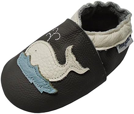 Mejale Baby Shoes Soft Sole Leather Moccasins Cartoon Butterfly Infant Toddler First Walker Slippers