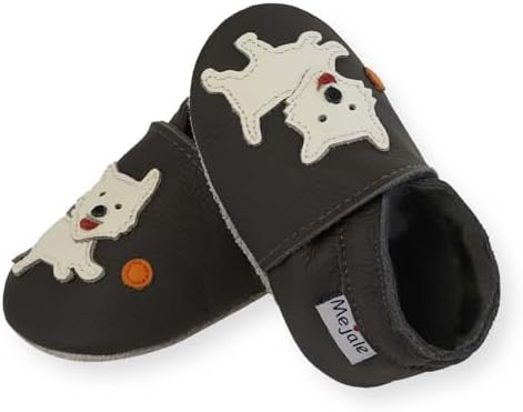 Mejale Baby Shoes Soft Sole Leather Moccasins Cartoon Butterfly Infant Toddler First Walker Slippers