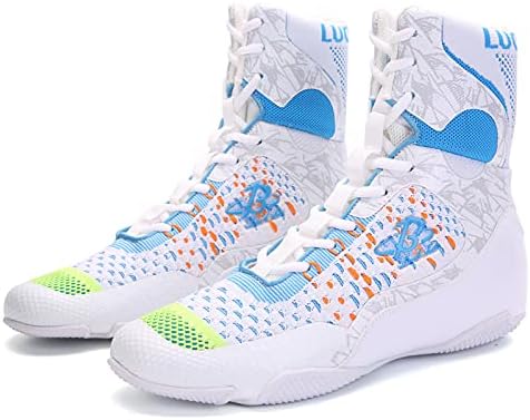 Men's Boxing Shoes High Top – Lightweight & Breathable Training Shoes For Boxing Kickboxing MMA Gym & Combat Sports LS198