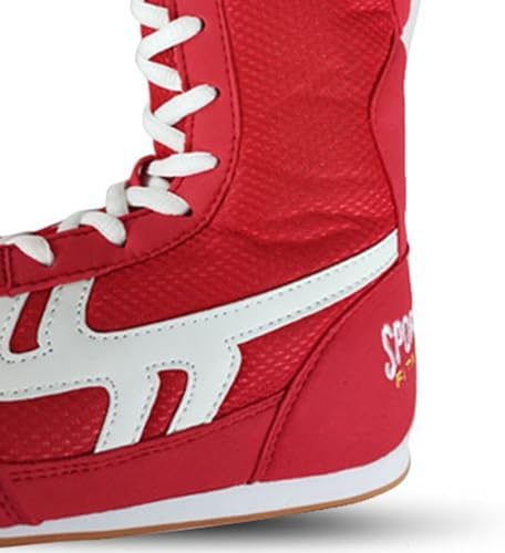 Men's Boxing Shoes High Top Training Wrestling Shoes Long Boots Boxing Shoes Mesh Breathable Competition Training Sneaker