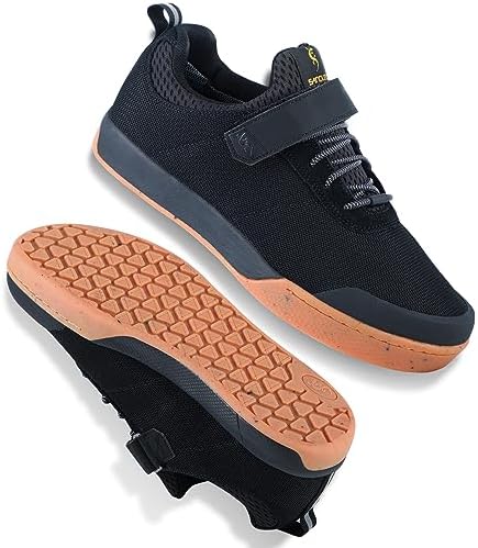 Men's Mountain Bike Shoes Elastic Closure Lightweight Waterproof Breathable MTB Shoes