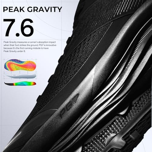 Men’s PG7 Running Shoes Cushioning Comfortable Breathable Athletic Workout Gym Cross Trainer Sports Sneakers