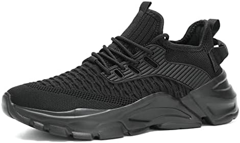 Men's Running Shoes Non Slip Breathable Lightweight Fashion Sneakers Slip Resistant Athletic Sports Walking Gym Work Shoes