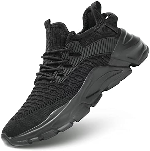 Men's Running Shoes Non Slip Breathable Lightweight Fashion Sneakers Slip Resistant Athletic Sports Walking Gym Work Shoes