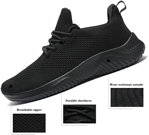 Men's Slip On Walking Shoes Ultra Light Breathable Non Slip Running Shoes Casual Fashion Sneakers Mesh Workout Sports