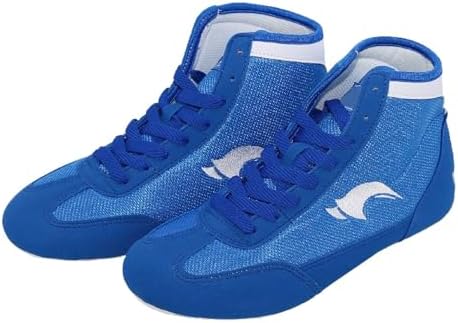 Men's Youth Wrestling Shoes High Top Kids Girls Boxing Shoes Sports Training Shoes Kids Boxing Boots Fitness