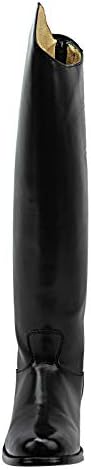 Mens Man Decent Dress Dressage Boots With Back Zipper Riding English Equestrian Black