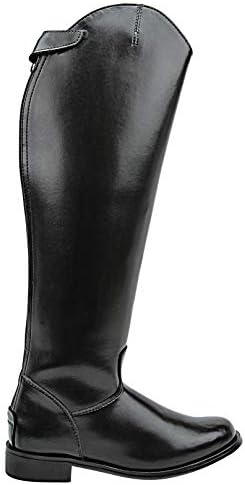 Mens Man Decent Dress Dressage Boots With Back Zipper Riding English Equestrian Black