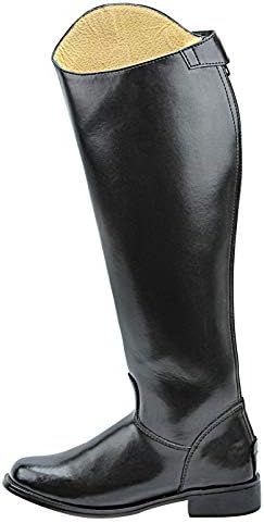 Mens Man Decent Dress Dressage Boots With Back Zipper Riding English Equestrian Black