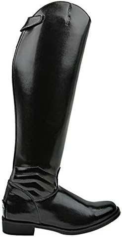 Mens Man Elegant Dress Dressage Boots With Zipper Riding English Equestrian Black