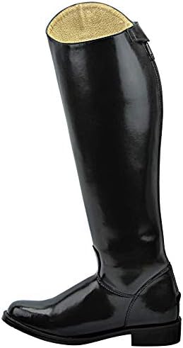 Mens Man Elegant Dress Dressage Boots With Zipper Riding English Equestrian Black