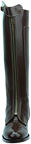 Mens Man Invader-1 Polo Players Boots Tall Knee High Leather Equestrian Brown